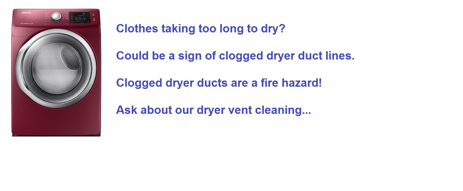 dryer vent cleaning in the Grand Rapids MI - Western Michigan area